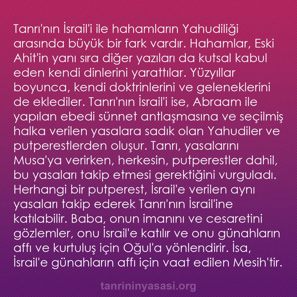 0021 - Tanrı’nın Yasası hakkında gönderi: Tanrı