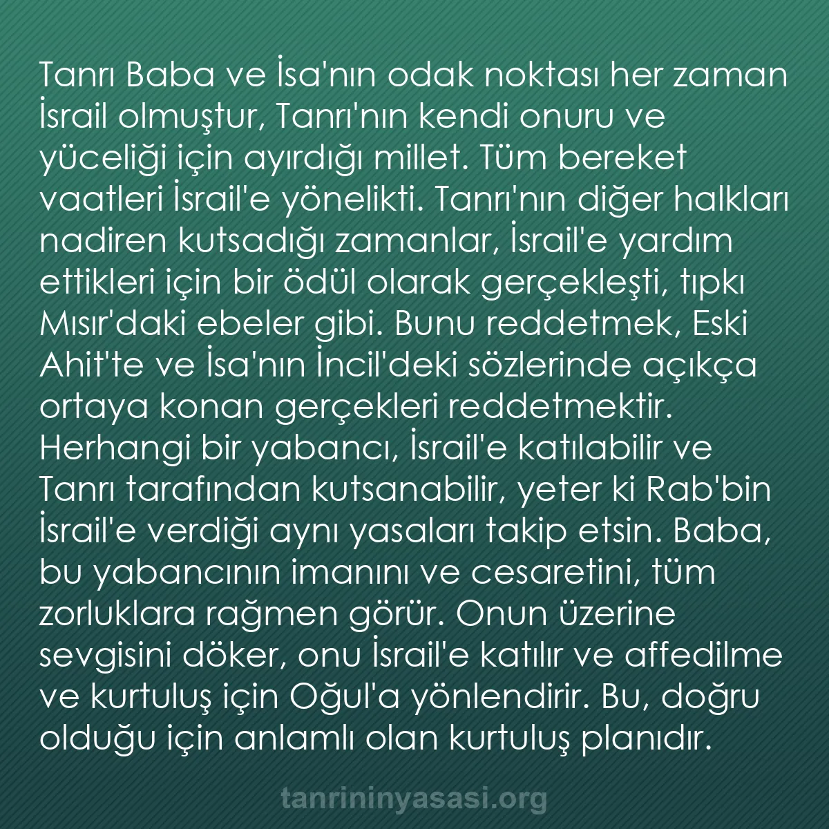 0040 - Tanrı’nın Yasası hakkında gönderi: Tanrı Baba ve İsa