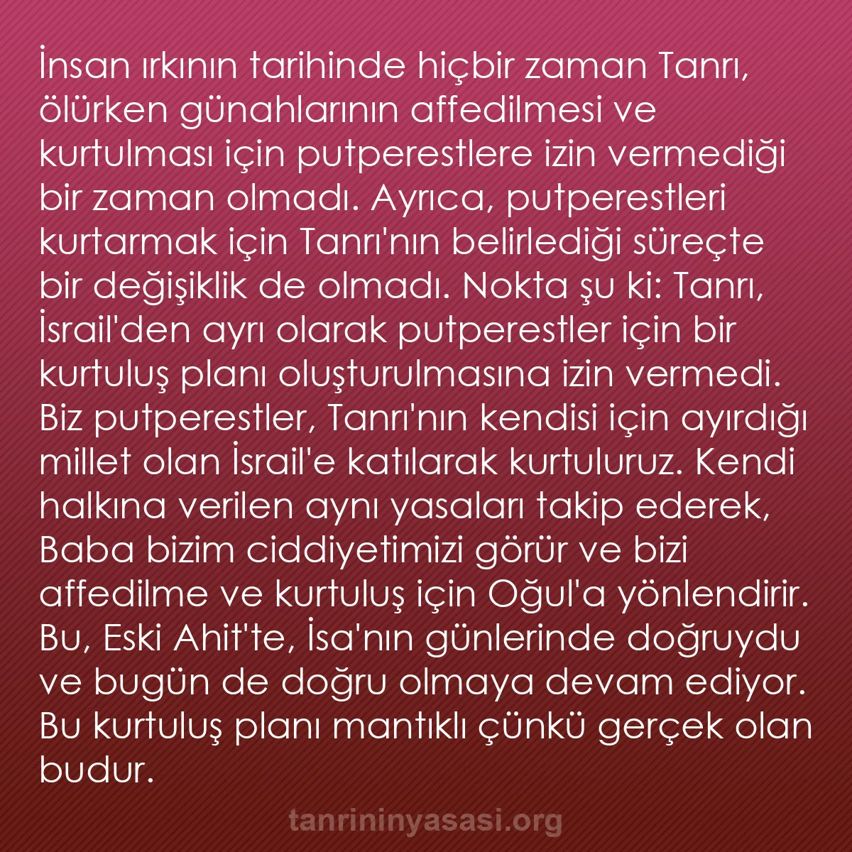 0079 - Tanrı’nın Yasası hakkında gönderi: İnsan ırkının tarihinde hiçbir zaman Tanrı, ölürken...