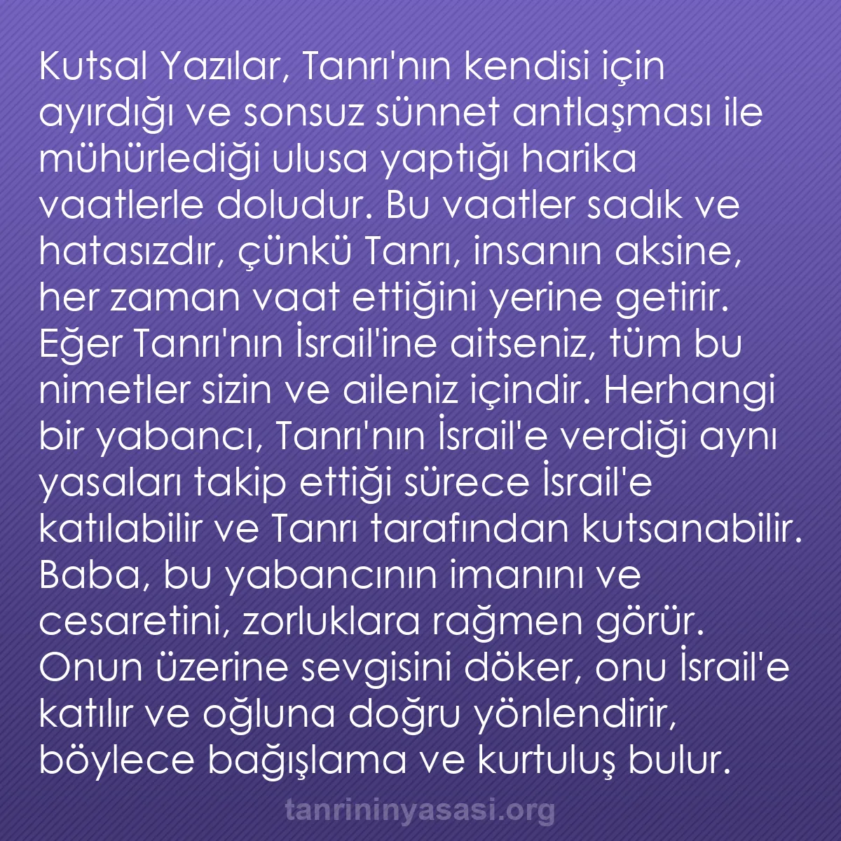 0098 - Tanrı’nın Yasası hakkında gönderi: Kutsal Yazılar, Tanrı