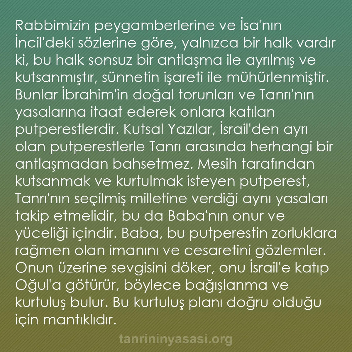 0183 - Tanrı’nın Yasası hakkında gönderi: Rabbimizin peygamberlerine ve İsa