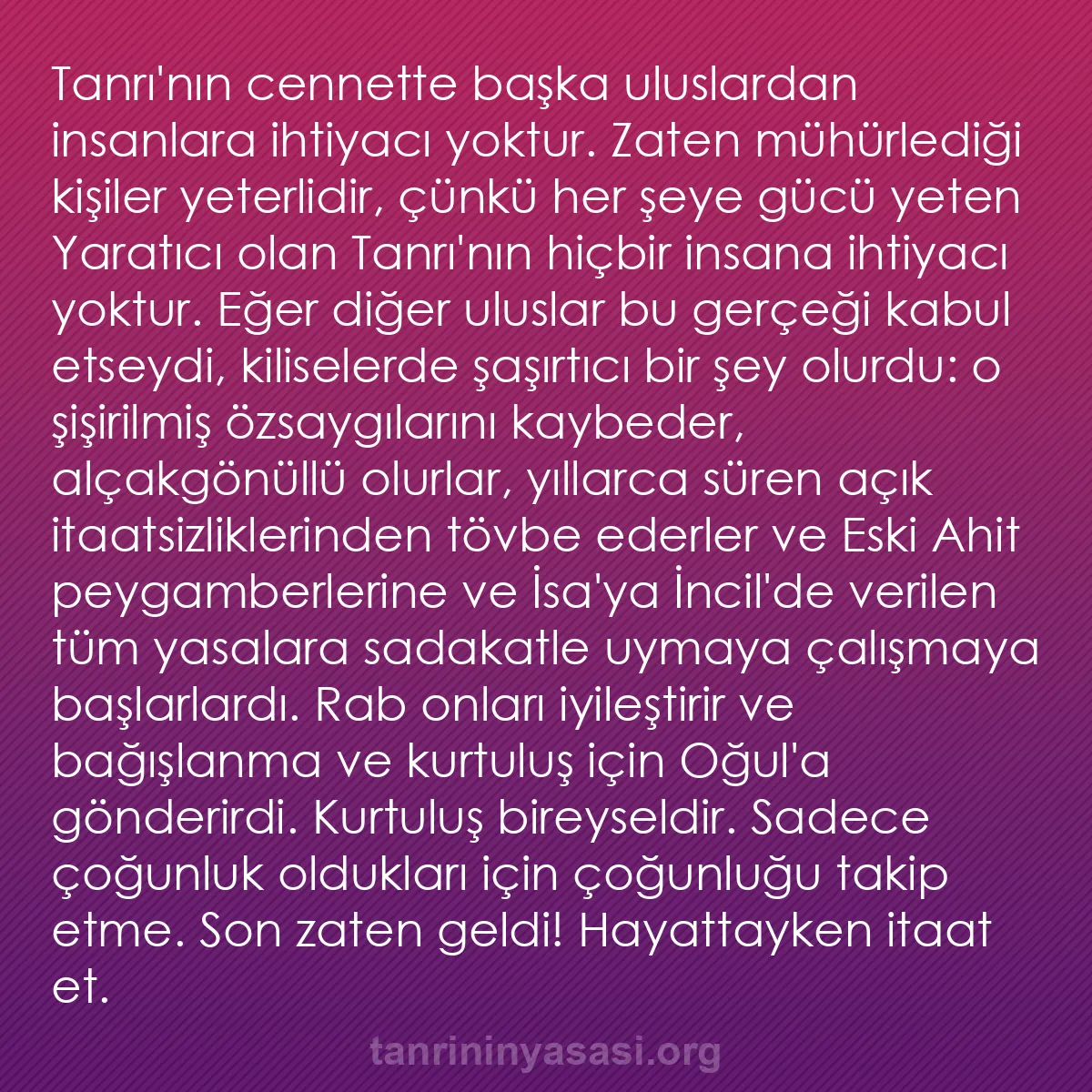 b0021 - Tanrı’nın Yasası hakkında gönderi: Tanrı