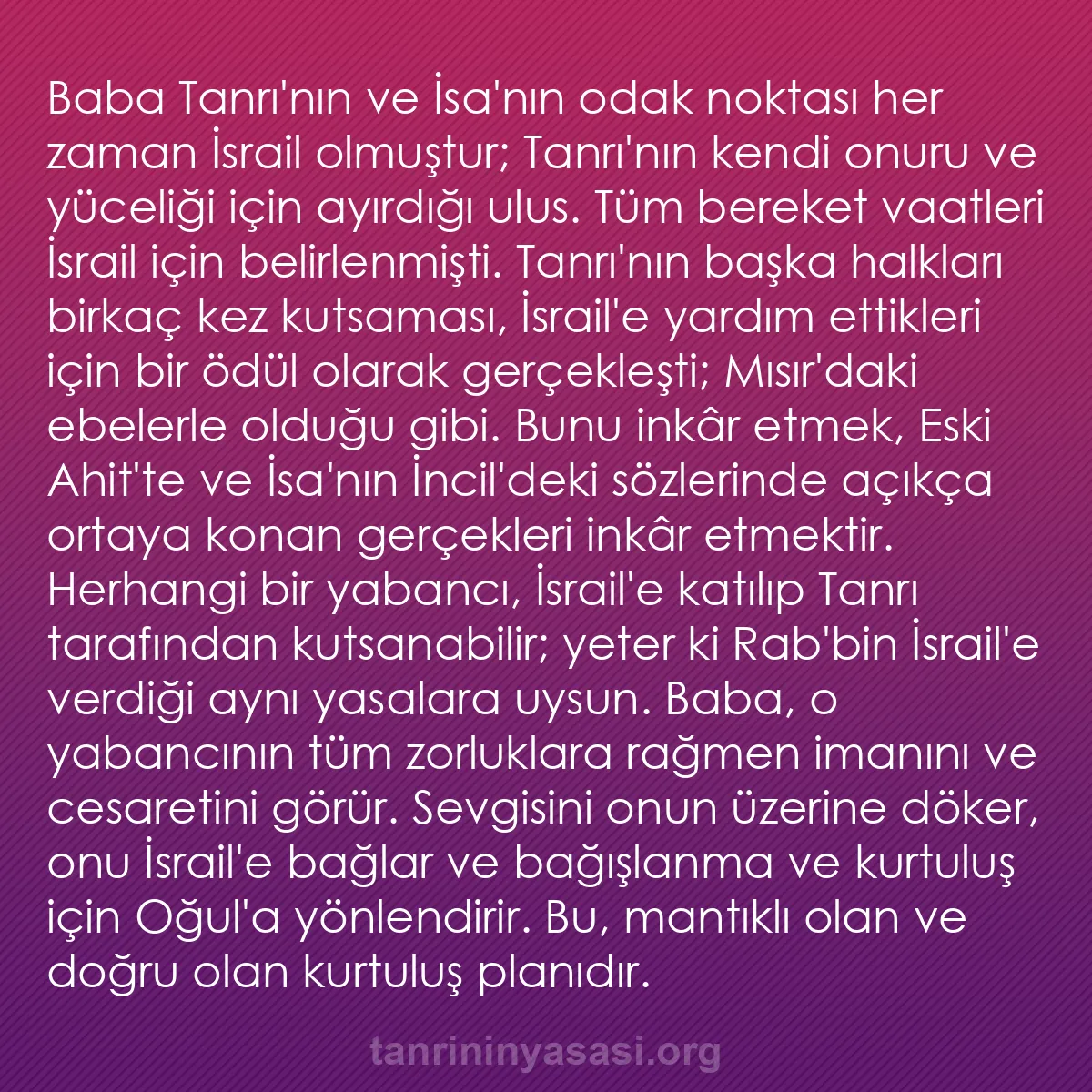 b0461 - Tanrı’nın Yasası hakkında gönderi: Baba Tanrı