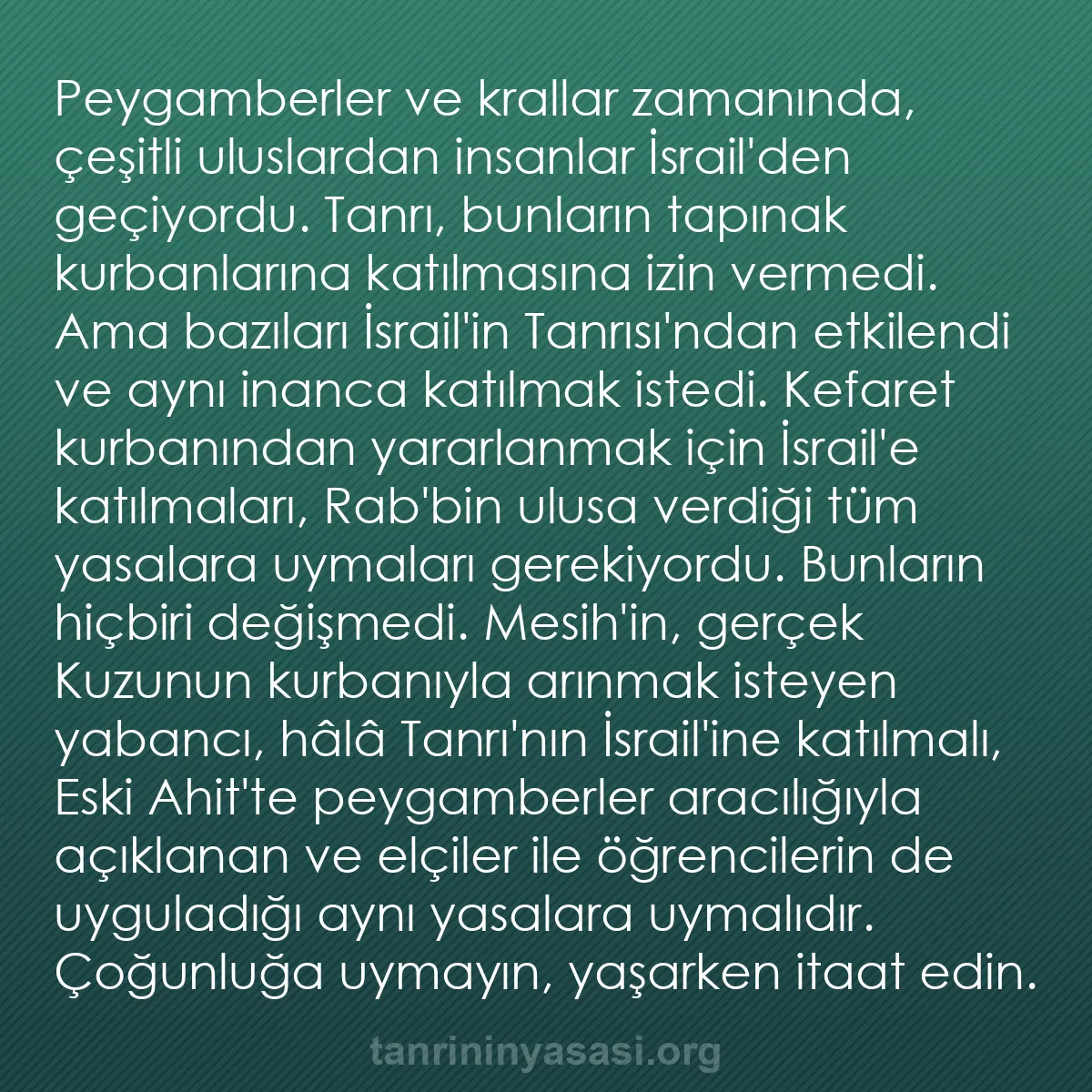b0480 - Tanrı’nın Yasası hakkında gönderi: Peygamberler ve krallar zamanında, çeşitli uluslardan insanlar...